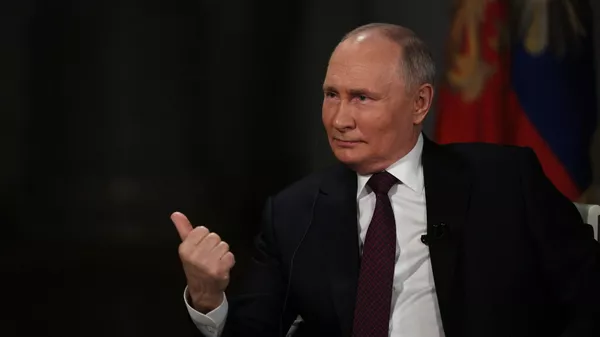 Президент РФ Владимир Путин дает интервью американскому журналисту Такеру Карлсону Президент РФ Владимир Путин дает интервью американскому журналисту Такеру Карлсону