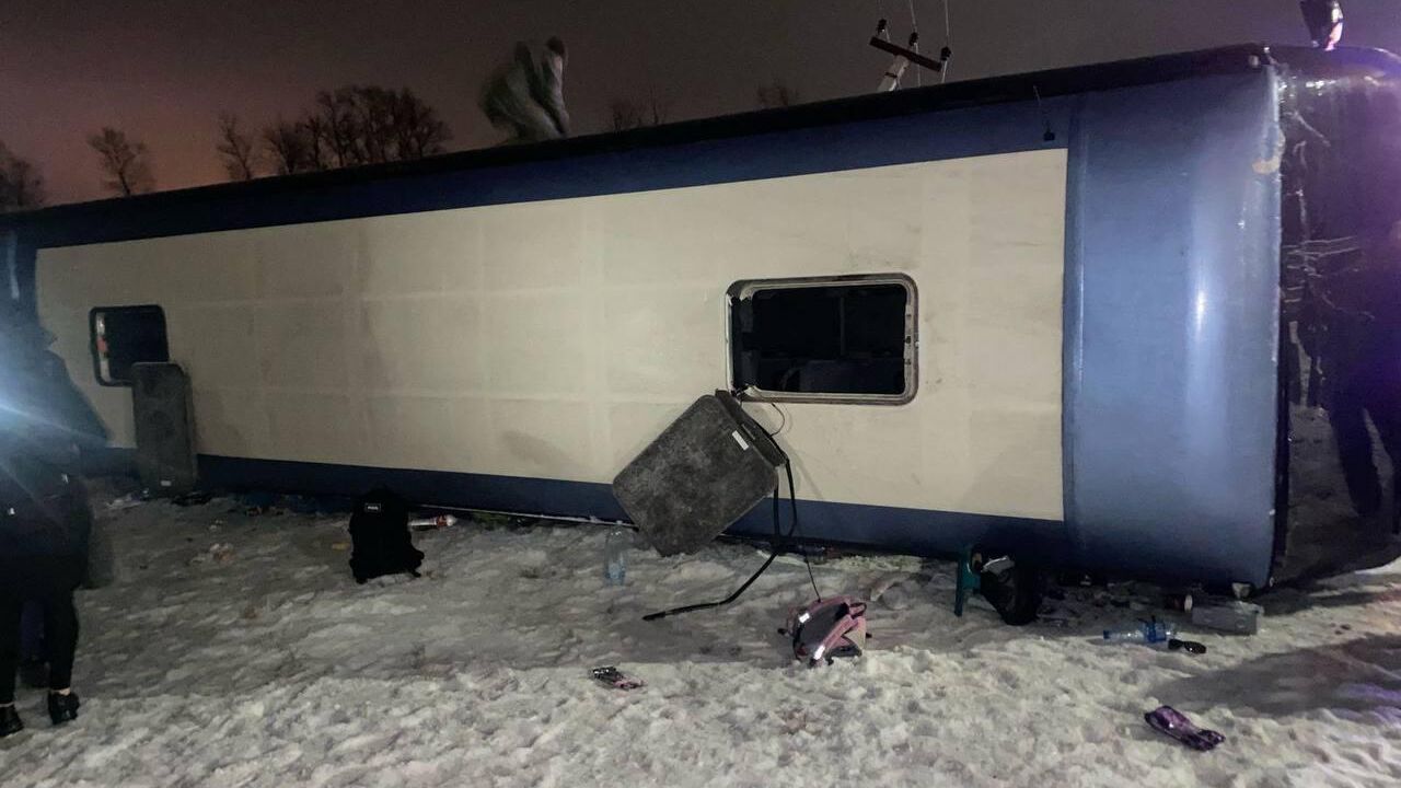 Авария на 539-м километре трассы М-4 Дон Авария на 539-м километре трассы М-4 Дон - РИА Новости, 1920, 12.02.2024
