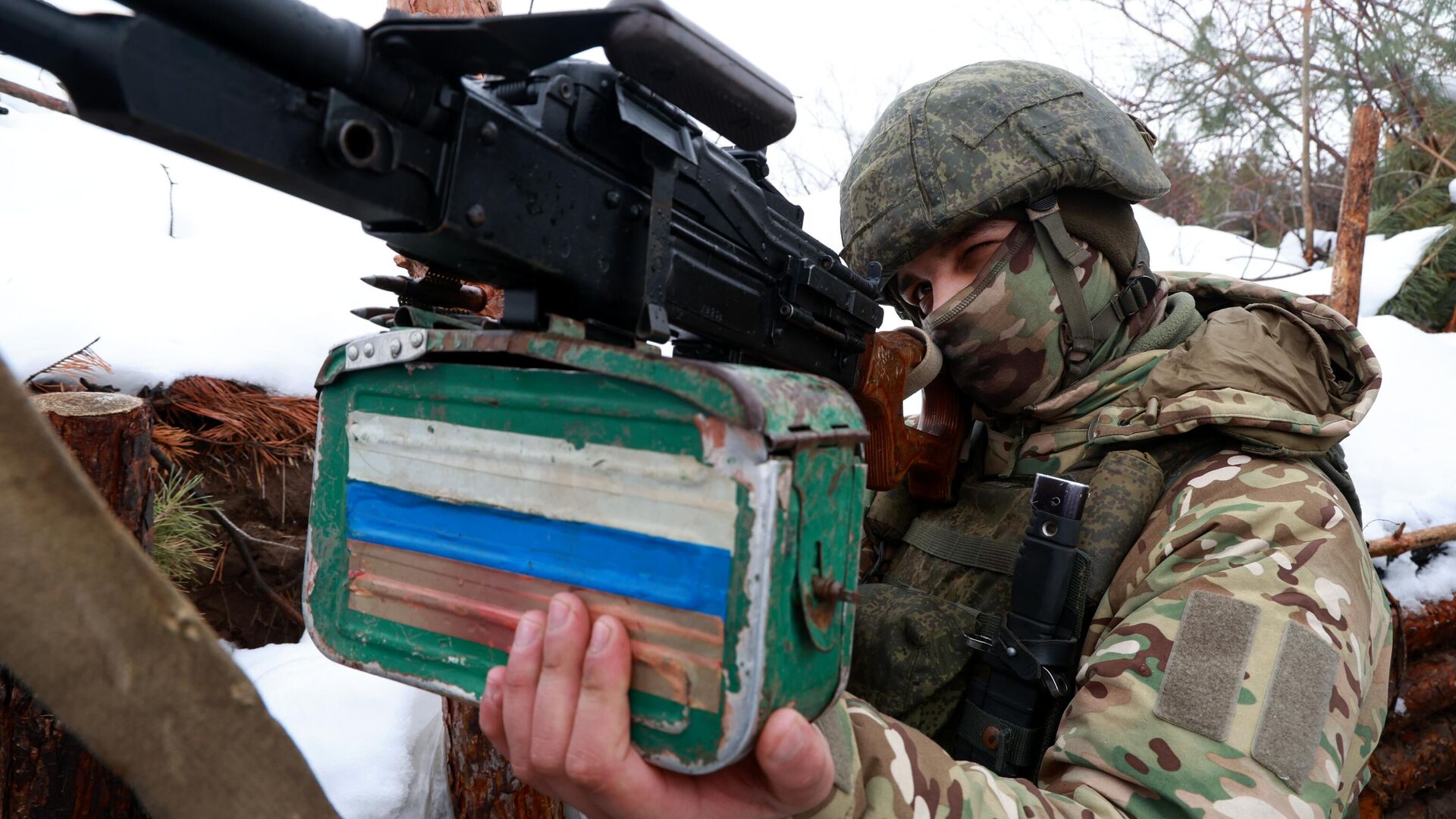 Военнослужащий зенитно-ракетного подразделения в зоне спецоперации - РИА Новости, 1920, 13.02.2024