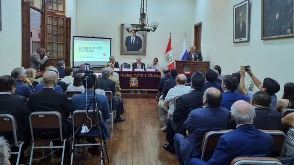 Празднование 55-летия российско-перуанских отношений в посольстве в Лиме