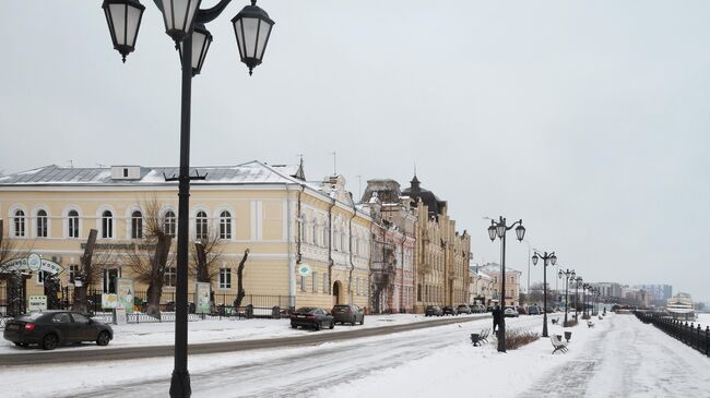 Набережная реки Волги в Астрахани