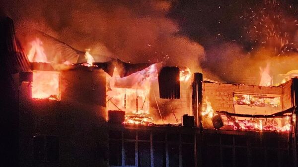 Пожар в жилом доме в Анапе