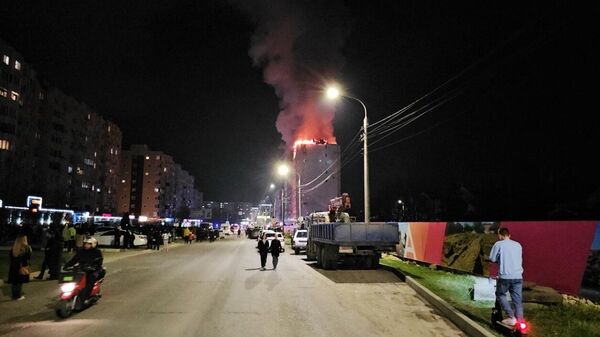 В Анапе ликвидировали открытое горение в многоэтажном доме