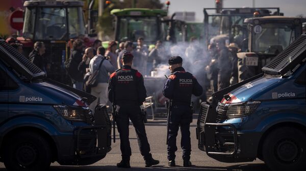 Протест фермеров в Испании