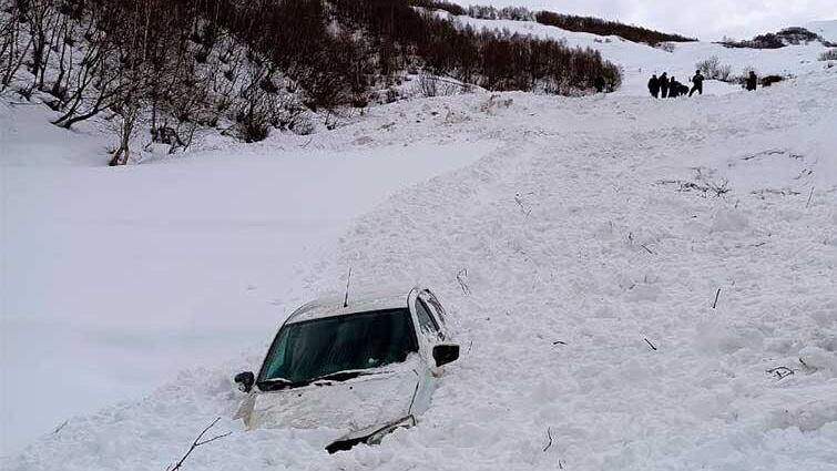 На месте схода снежной лавины в селе Удок Цунтинского района Дагестана - РИА Новости, 1920, 14.02.2024