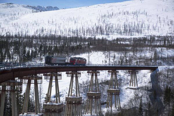 Чёртов мост на Северомуйском обходе Байкало-Амурской магистрали