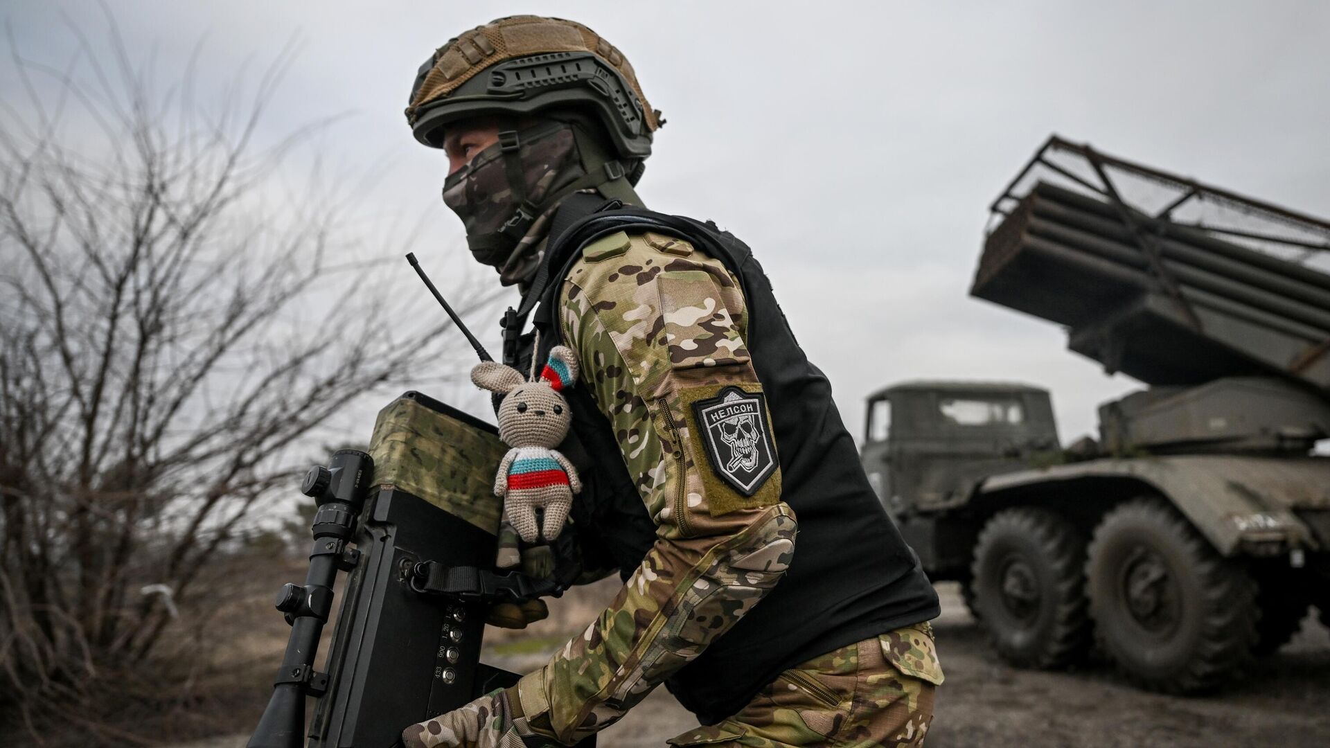 Военнослужащий полка Центрального военного округа в зоне СВО - РИА Новости, 1920, 22.02.2024