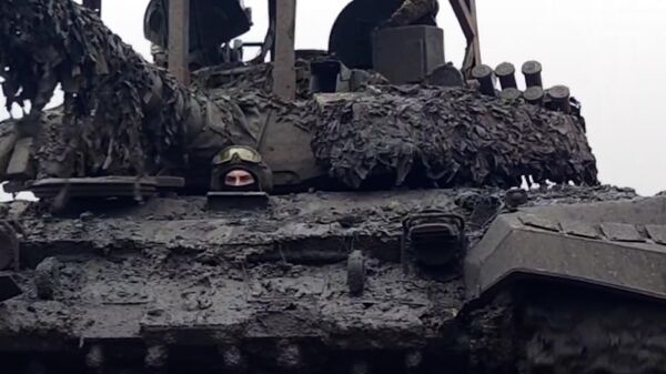 Работа танкистов-десантников на Запорожском участке фронта 