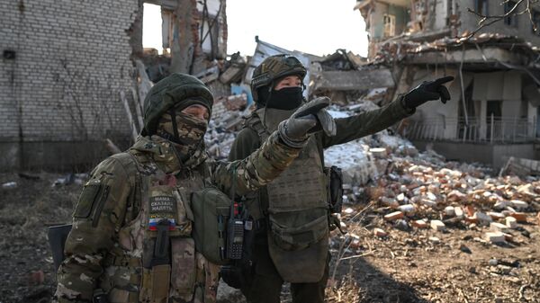 Бойцы 55-й мотострелковой бригады ЦВО на зачистке Авдеевки