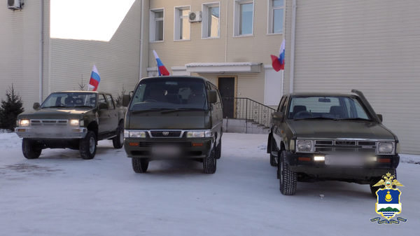 Сотрудники МВД и СУСК Бурятии передали автомобили военнослужащим на СВО