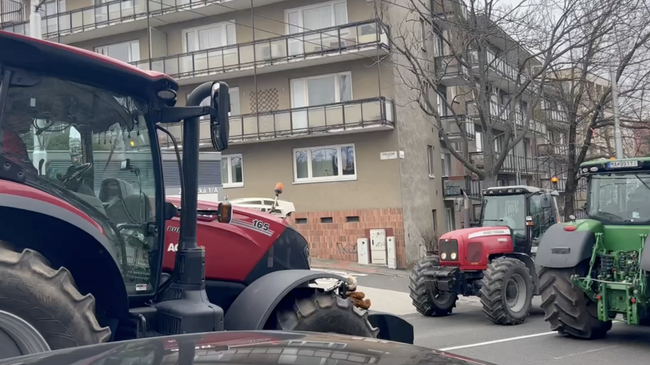 Протест фермеров в Словакии