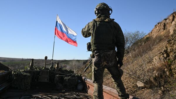 Военнослужащий ВС РФ в зоне проведения спецоперации