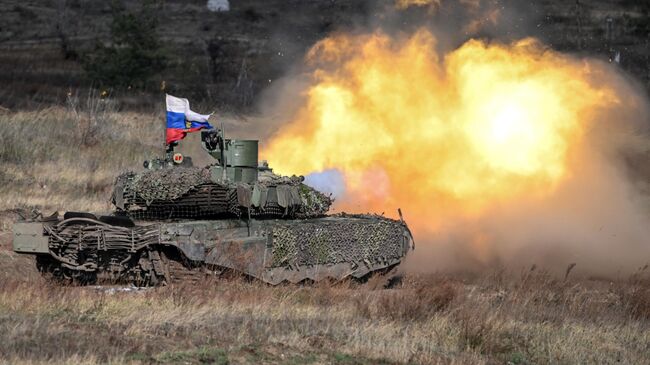 Танк Т-90М Прорыв в зоне СВО