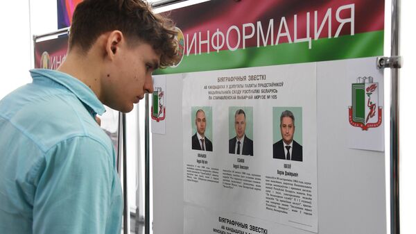 Голосование на выборах в парламент и местные советы Белоруссии