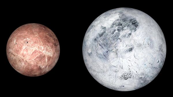 Художественное представление карликовых планет Макемаке и Эрида