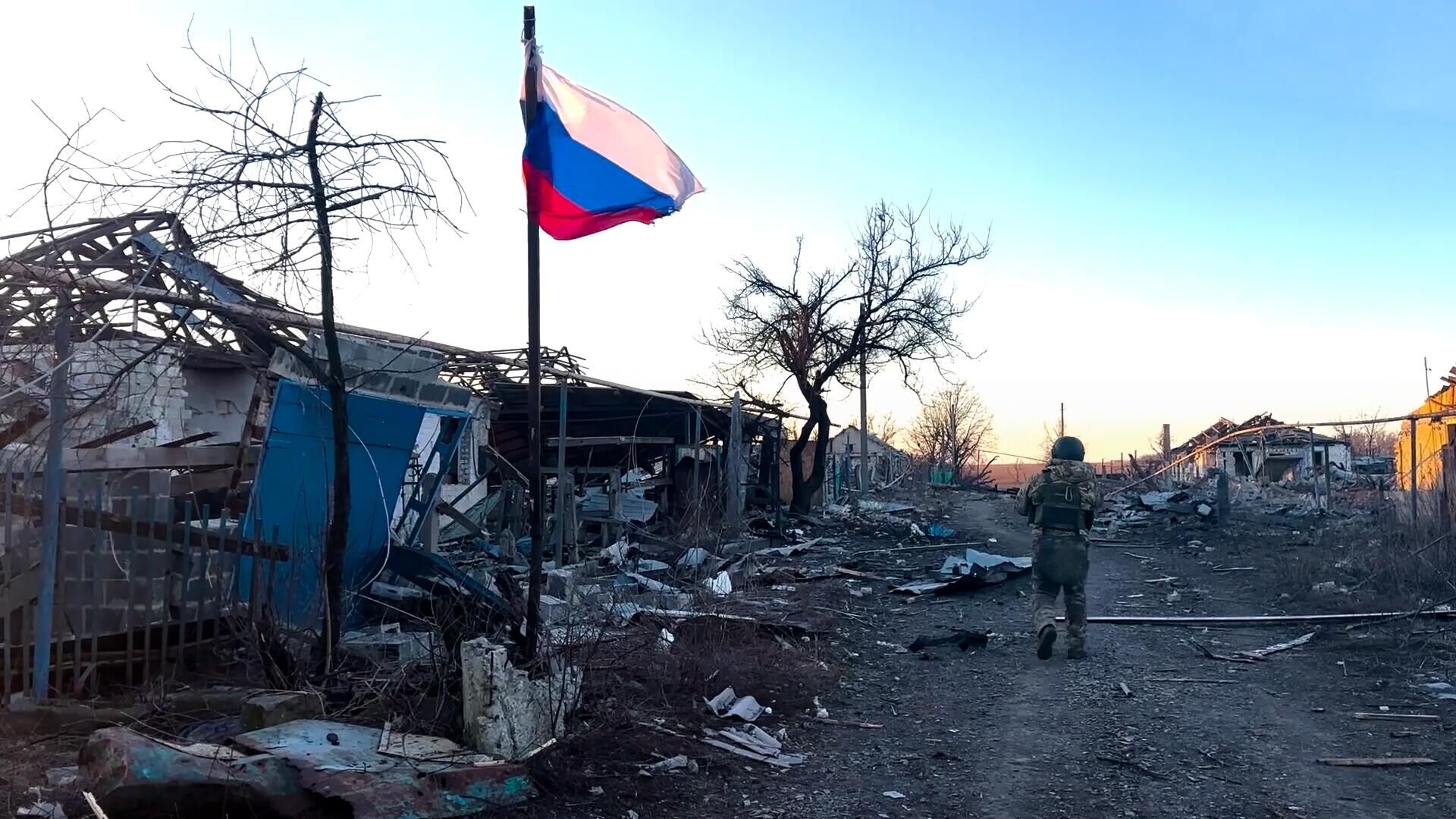 Кадры бегства военнослужащих ВСУ при освобождении Ласточкино - РИА Новости, 1920, 28.02.2024