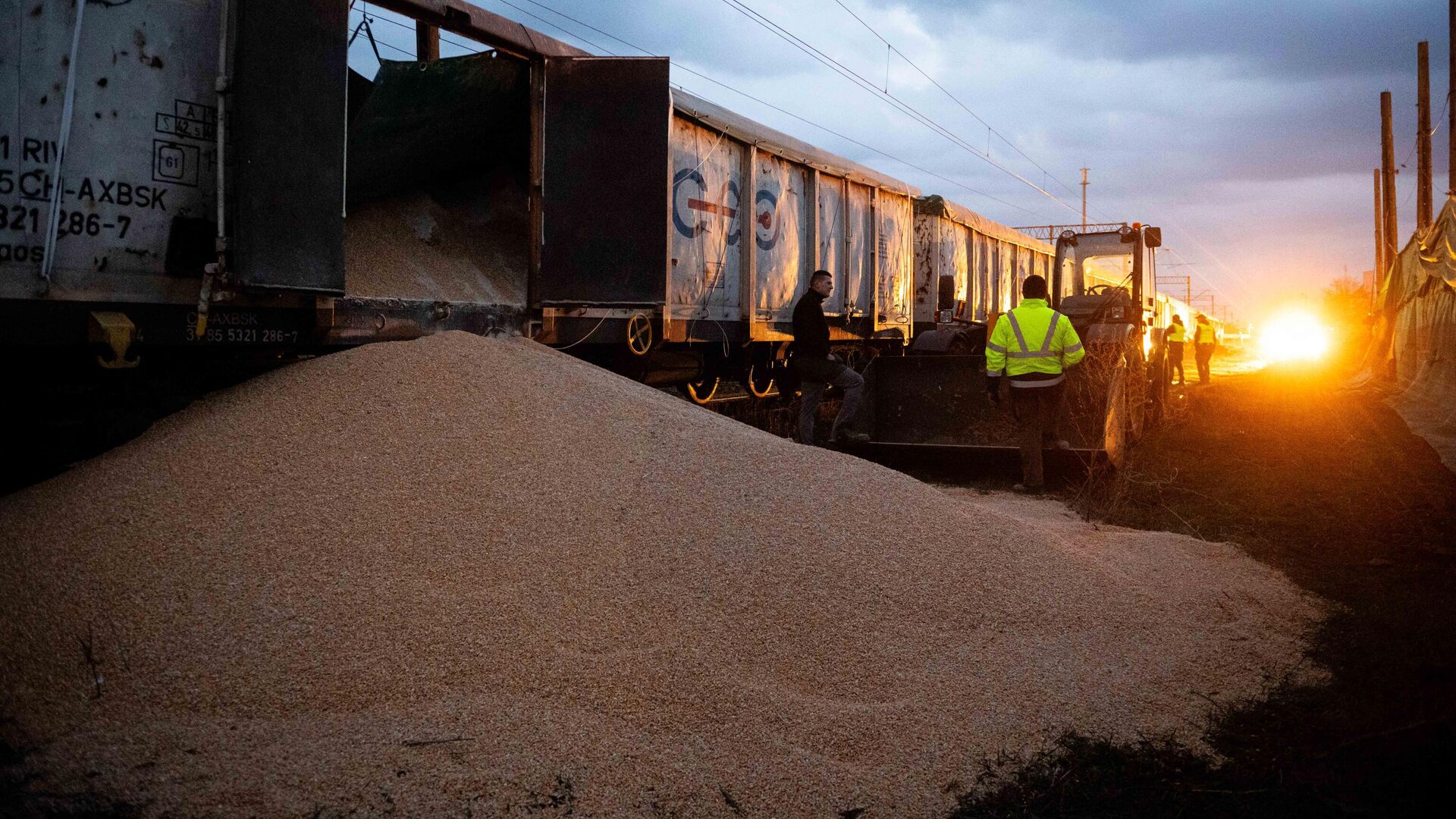 Polish farmers demanded compensation for spilled grain in Kiev