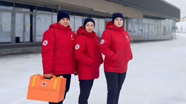 Медицинские работники на соревнованиях Игры будущего в Казани