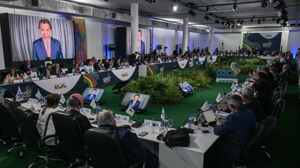 Встреча министров финансов G20 в Сан-Паулу в Бразилии