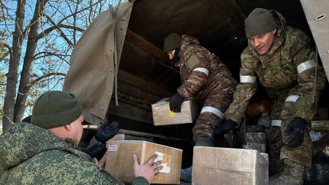 Гуманитарный груз военнослужащим СВО от города Ливны Орловской области