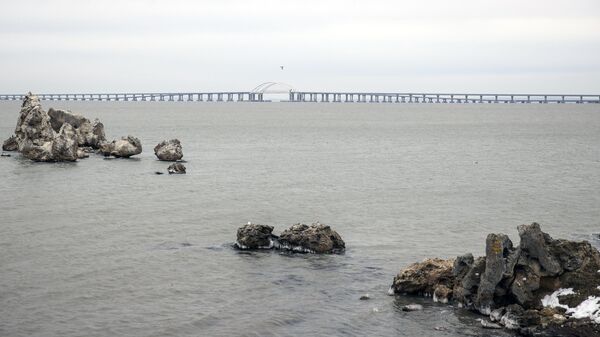 Крымский мост через Керченский пролив. Архивное фото