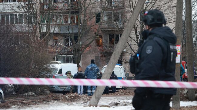 Место происшествия в Красногвардейском районе Санкт-Петербурга