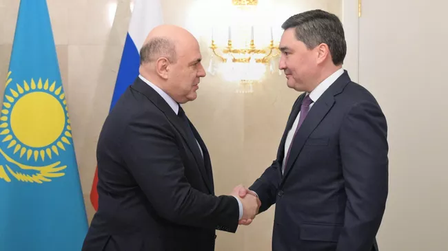 Мишустин на встрече с Бектеновым