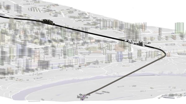 Изображение,  полученное в процессе разработки программного модуля для построения цифровой модели местности