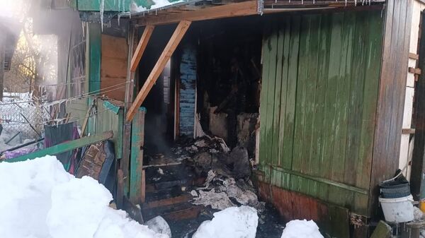 Место пожара в частном доме в Зеленограде. 6 марта 2024