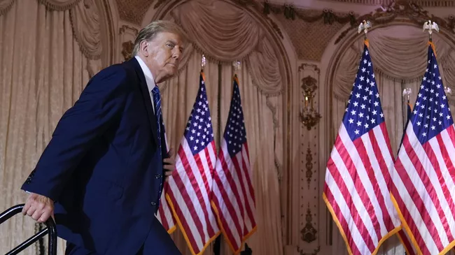 Кандидат в президенты США от Республиканской партии  Дональд Трамп
