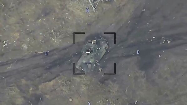 Уничтоженный на авдеевском направлении танк Abrams