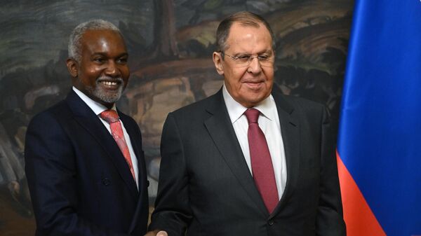 Министр иностранных дел РФ Сергей Лавров и министр иностранных дел Нигерии Юсуф Маитама Туггар