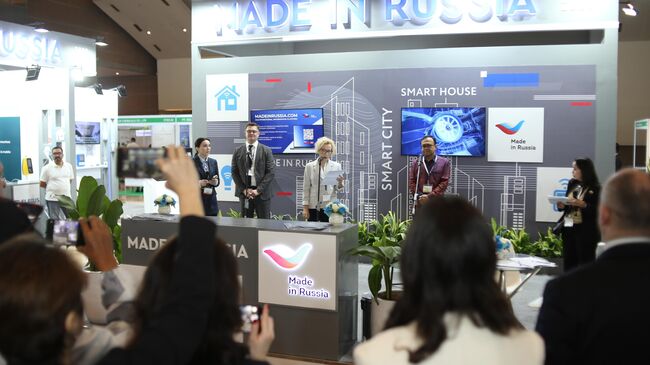 Стенд Made in Russia на международной выставке Smart Home&City Indonesia 2024 в Индонезии