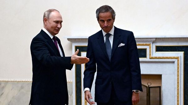Путин на встрече с главой МАГАТЭ Гросси