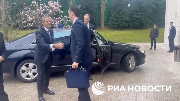 Глава МАГАТЭ Рафаэль Гросси перед встречей с президентом России  Владимиром Путиным