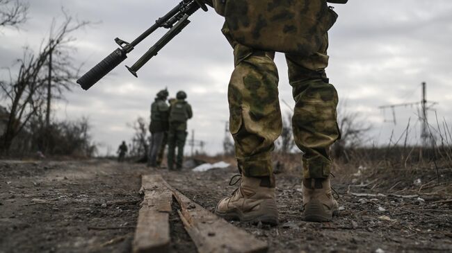 Российские военнослужащие в зоне спецоперации