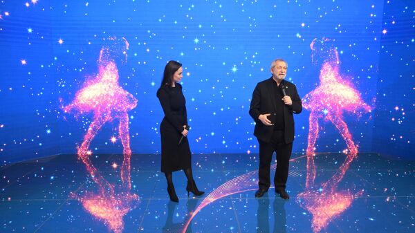 Борис Эйфман и Татьяна Элькина на открытии Недели балета на стенде Санкт-Петербурга