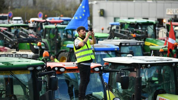 Протест фермеров на юго-западе Франции