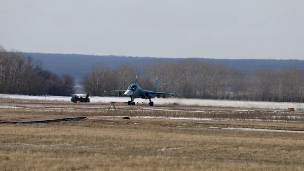 Удар Су-34 по укрепрайону противника на Авдеевском направлении