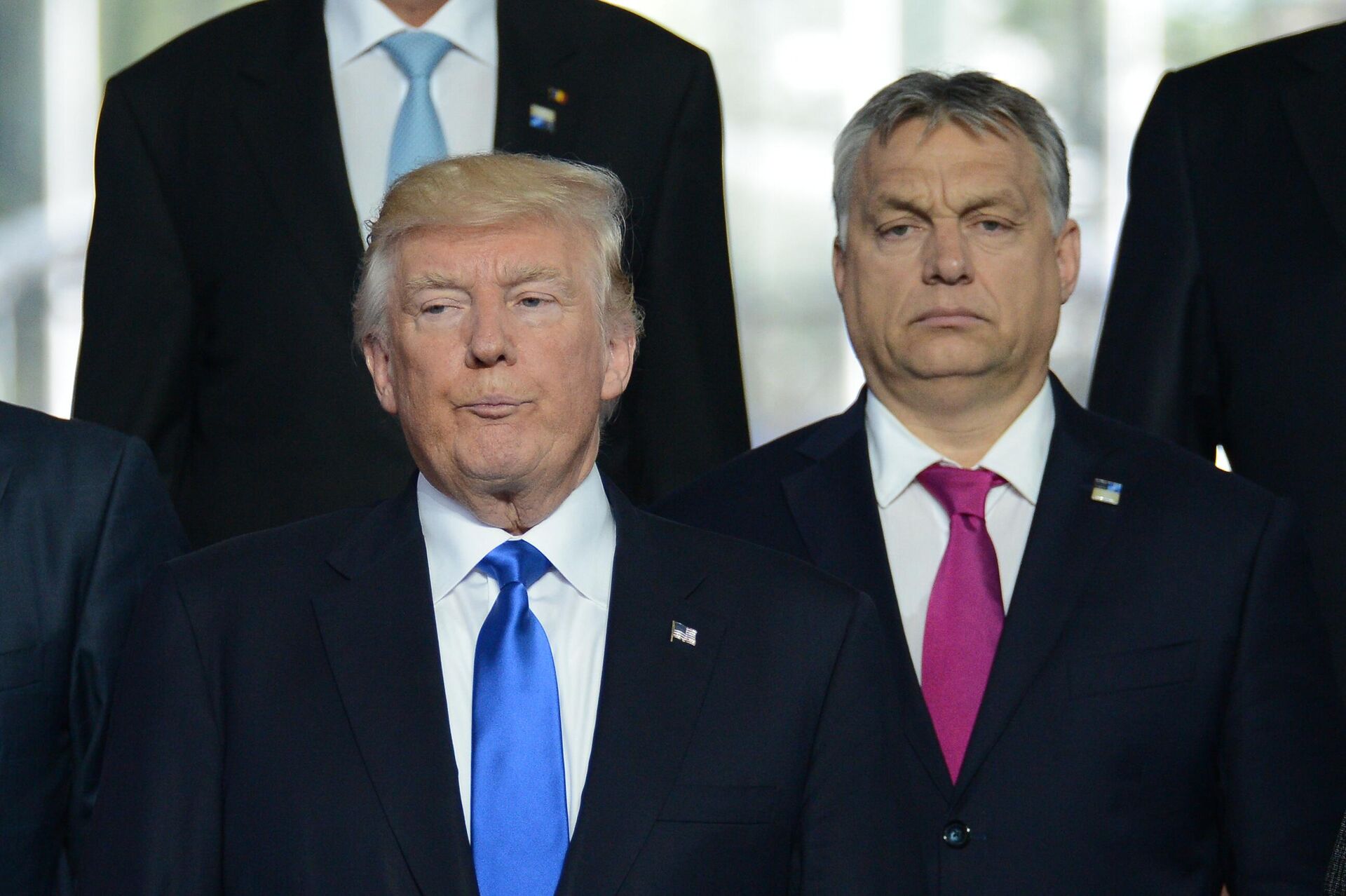Экс-президент США Дональд Трамп  и премьер-министр Венгрии Виктор Орбан (Архивное фото) - РИА Новости, 1920, 12.03.2024