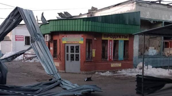 Последствия атаки беспилотника в Воронеже