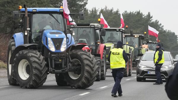 Акция протеста польских фермеров. Архивное фото