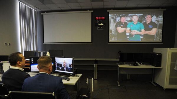 Российский экипаж МКС принимает участие в выборах президента Российской Федерации