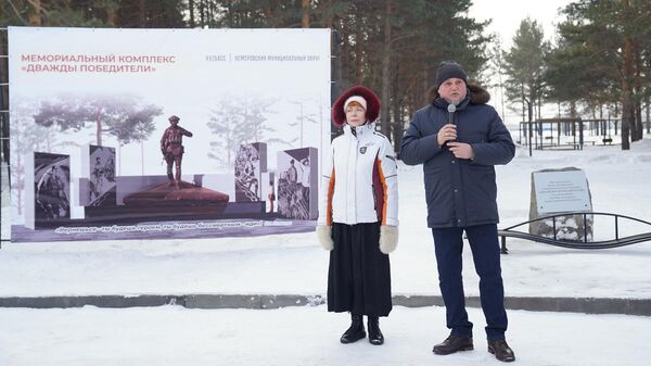 Губернатор Кузбасса Сергей Цивилев заложил камень в основание Аллеи Дважды Победителей в Кемеровском округе