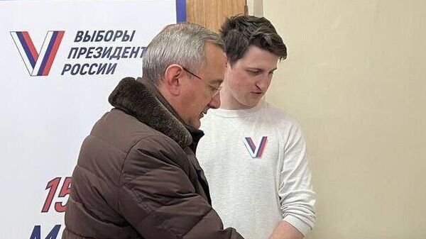 Губернатор Калужской области Владислав Шапша проголосовал на выборах президента России