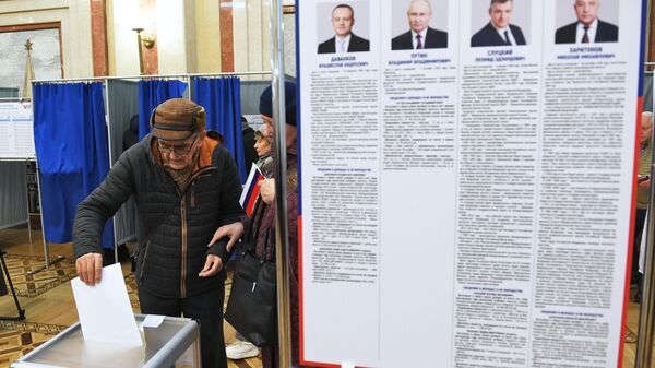 Голосование на выборах президента РФ в Белоруссии 