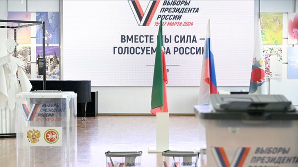 Избирательный участок на выборах президента России