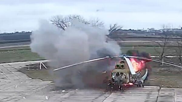 Удар беспилотника по вертолету в Приднестровье