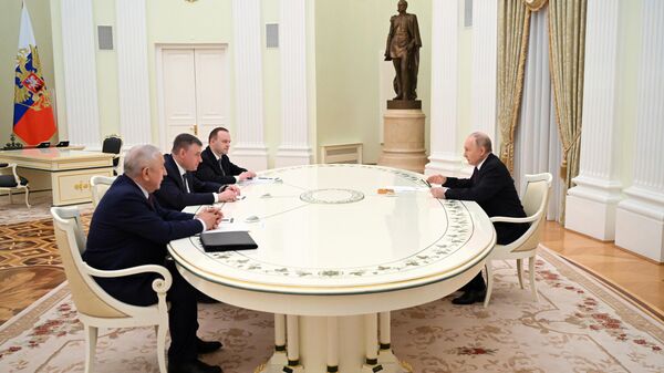 Владимир Путин встречается с кандидатами в президенты