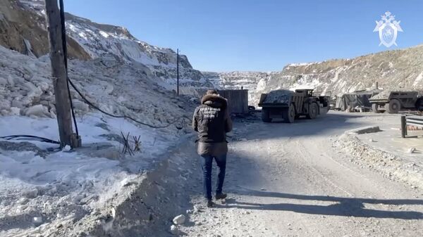 Место обрушения породы в шахте рудника в Зейском муниципальном округе